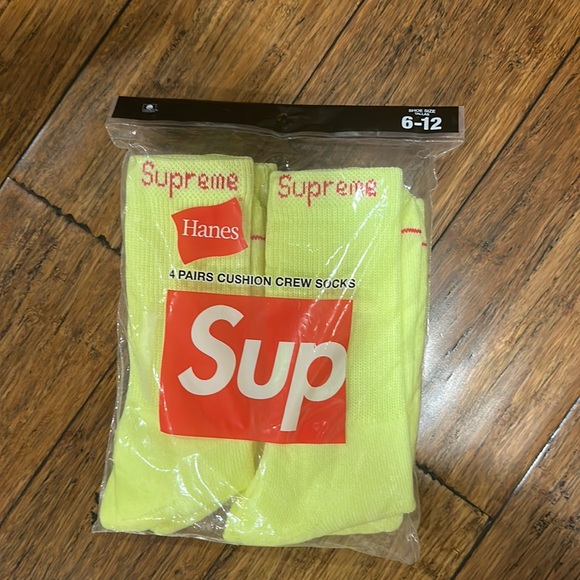 Supreme Other - Supreme Flouryellow 4 pairscusion crewsocks